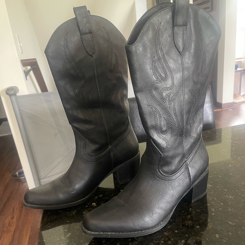 Dream Pairs Black Western Boots